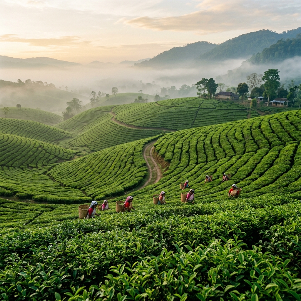 Tea Gardens, Kaziranga
